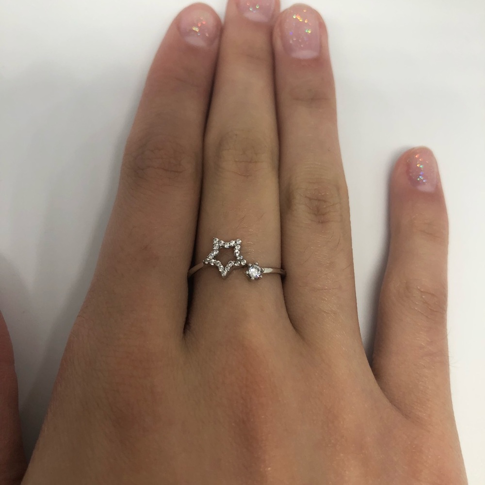 Brooklyn micro CZ 925 sterling silver ring